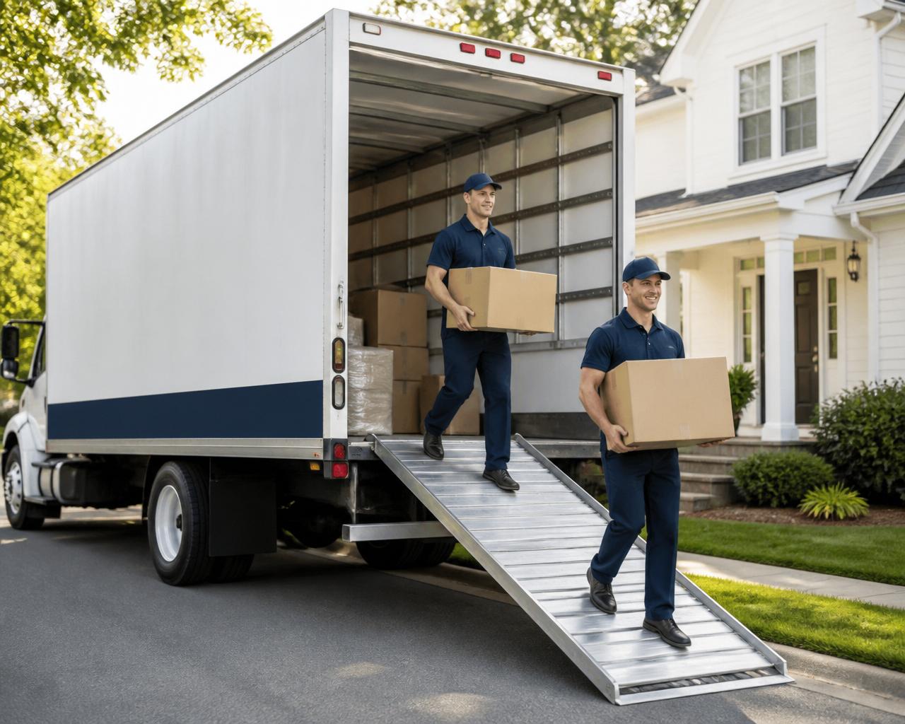 Bennett Moving & Logistics professional movers loading a moving truck